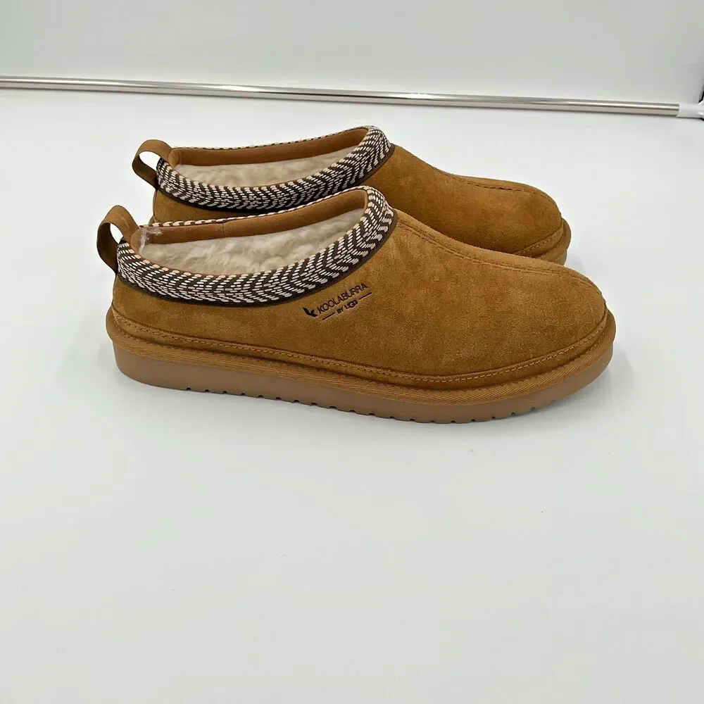 Ugg Koolaburra Burree Suede Clog Mules‎ Slip On Comfort Shoes Slippers Mens Sz 8